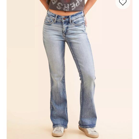 BKE Pants - BKE Payton Straight Jeans Womens 27x27 Blue Universal Fit High Rise Distressed